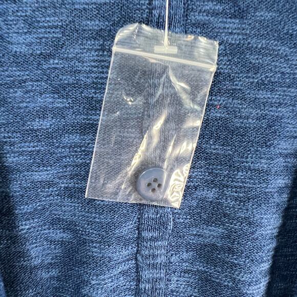 Joan Rivers Women's Cardigan Cotton Blend Slub Cardigan Blue X-Large - Picture 6 of 11